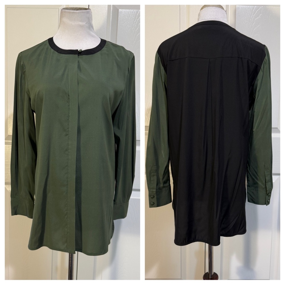 Silk! Tory Burch color blocked blouse